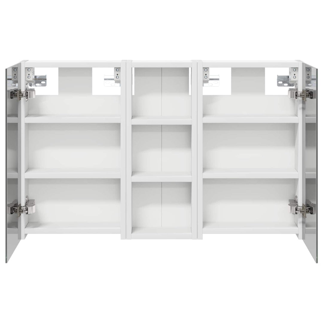 Badeværelsesskabsæt 3 pcs 80 x 10,5 x 50 cm Konstrueret træ