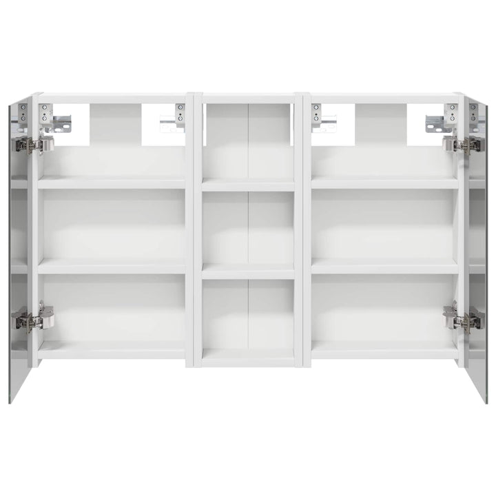 Badeværelsesskabsæt 3 pcs 80 x 10,5 x 50 cm Konstrueret træ