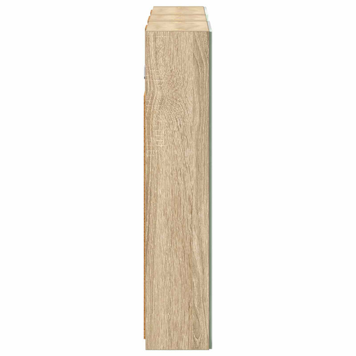 Badeværelsesskabsæt 3 pcs 80 x 10,5 x 50 cm Konstrueret træ
