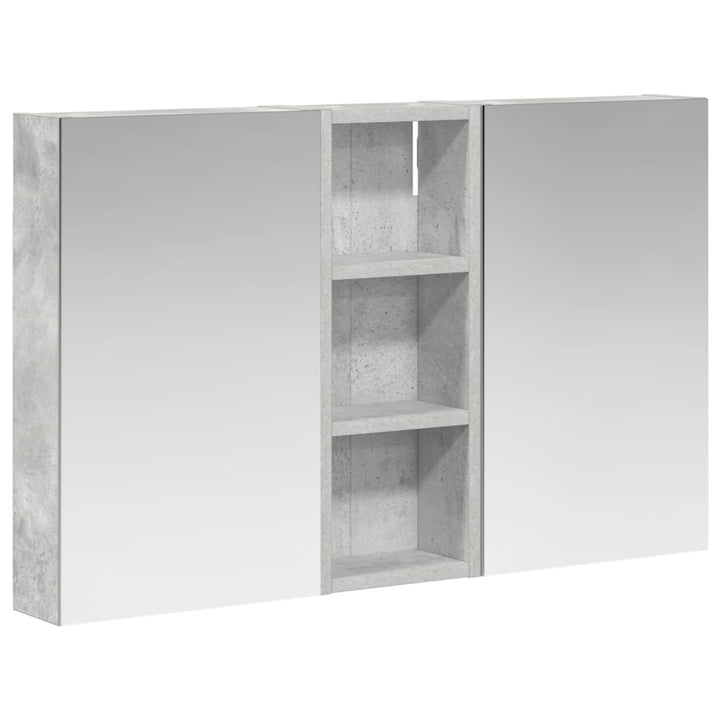 Badeværelsesskabsæt 3 pcs 80 x 10,5 x 50 cm Konstrueret træ