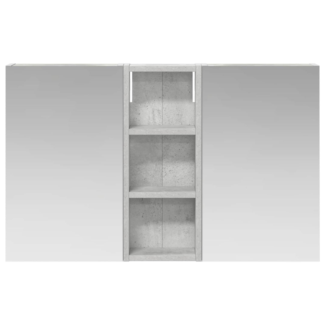 Badeværelsesskabsæt 3 pcs 80 x 10,5 x 50 cm Konstrueret træ