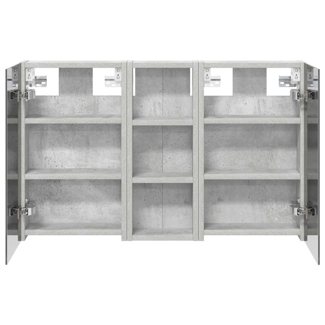 Badeværelsesskabsæt 3 pcs 80 x 10,5 x 50 cm Konstrueret træ