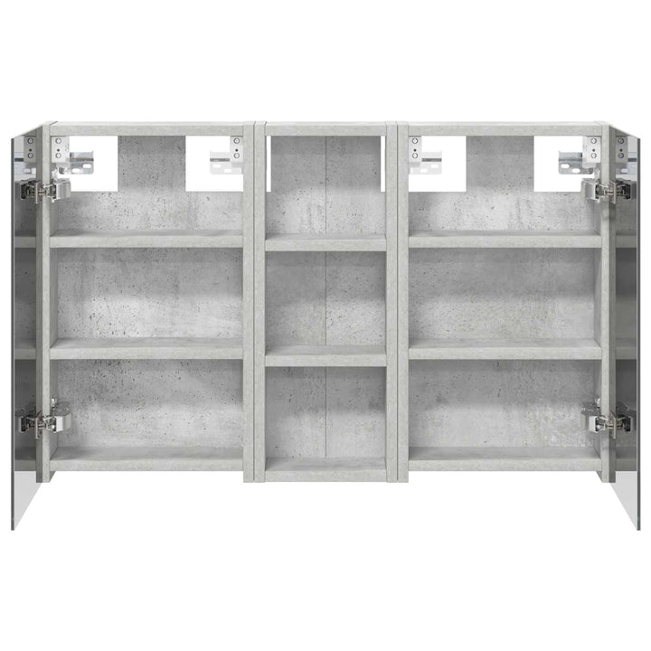 Badeværelsesskabsæt 3 pcs 80 x 10,5 x 50 cm Konstrueret træ