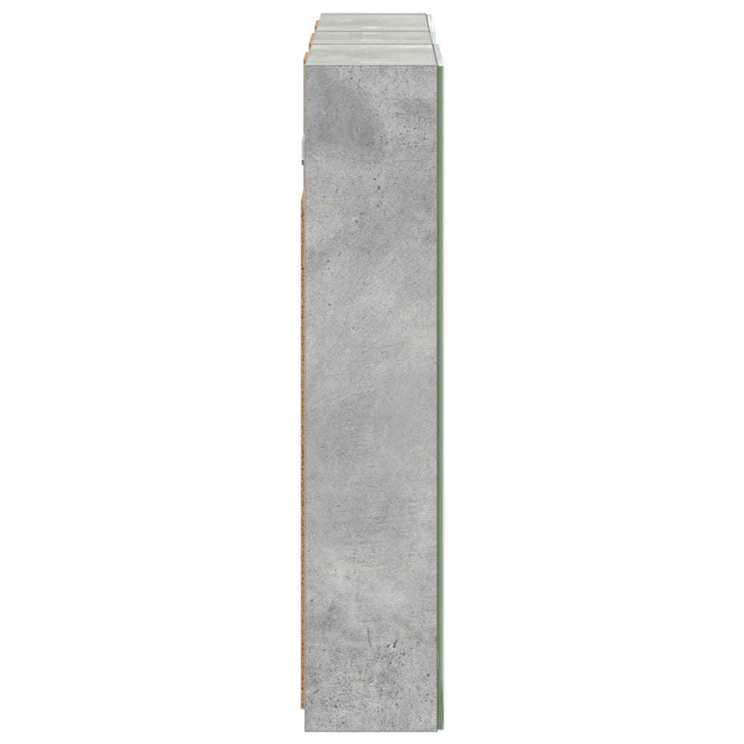 Badeværelsesskabsæt 3 pcs 80 x 10,5 x 50 cm Konstrueret træ