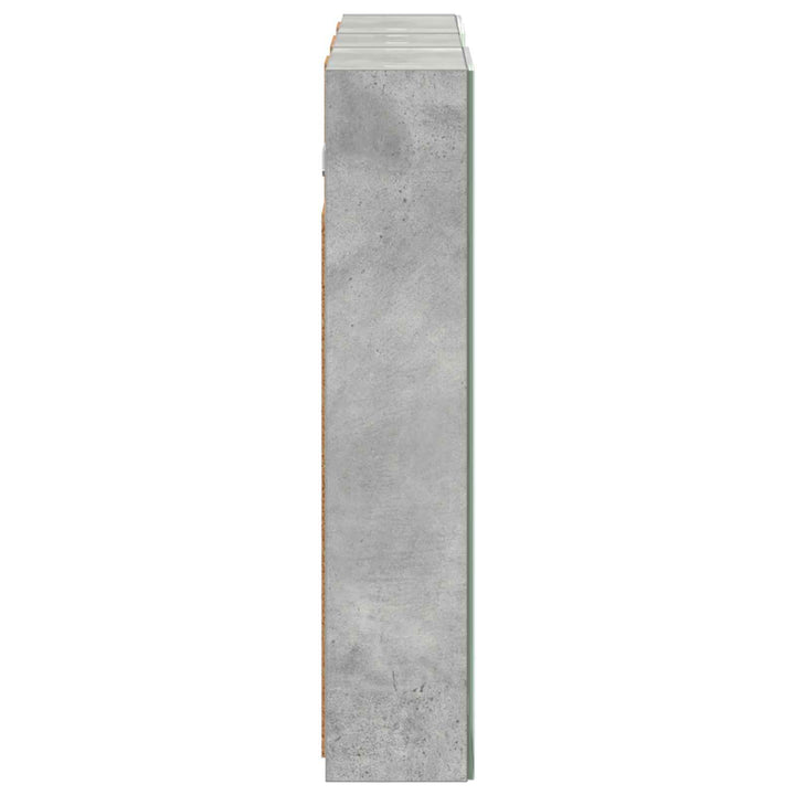 Badeværelsesskabsæt 3 pcs 80 x 10,5 x 50 cm Konstrueret træ