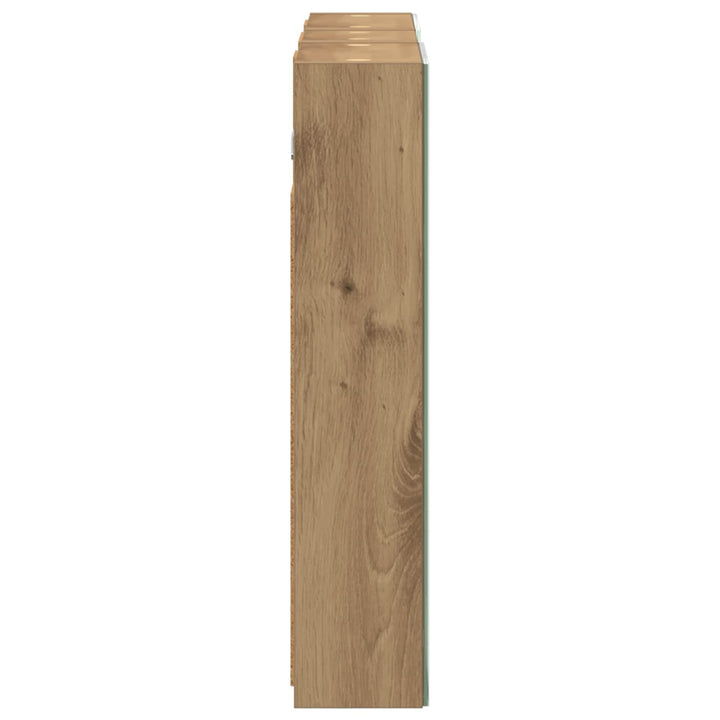 Badeværelsesskabsæt 3 pcs 80 x 10,5 x 50 cm Konstrueret træ
