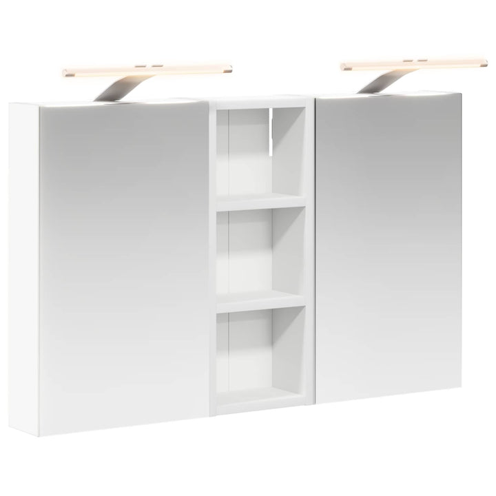 Badeværelsesskabsæt 3 pcs 80 x 10,5 x 50 cm Konstrueret træ