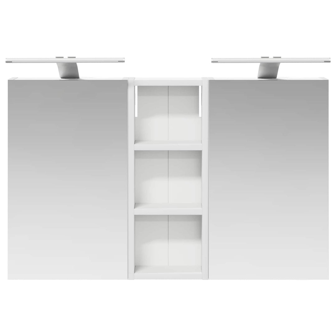 Badeværelsesskabsæt 3 pcs 80 x 10,5 x 50 cm Konstrueret træ