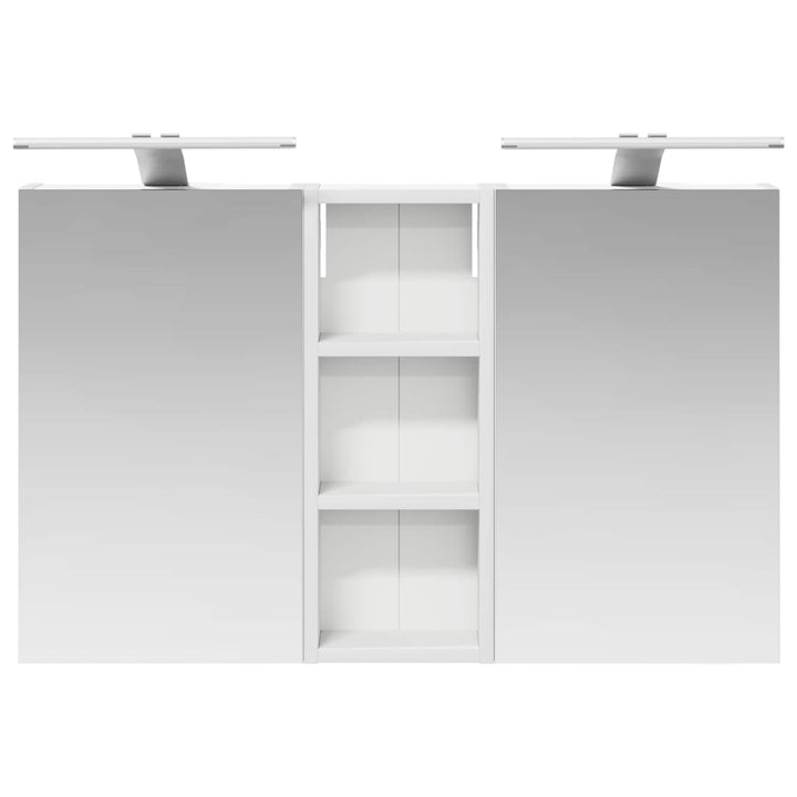 Badeværelsesskabsæt 3 pcs 80 x 10,5 x 50 cm Konstrueret træ