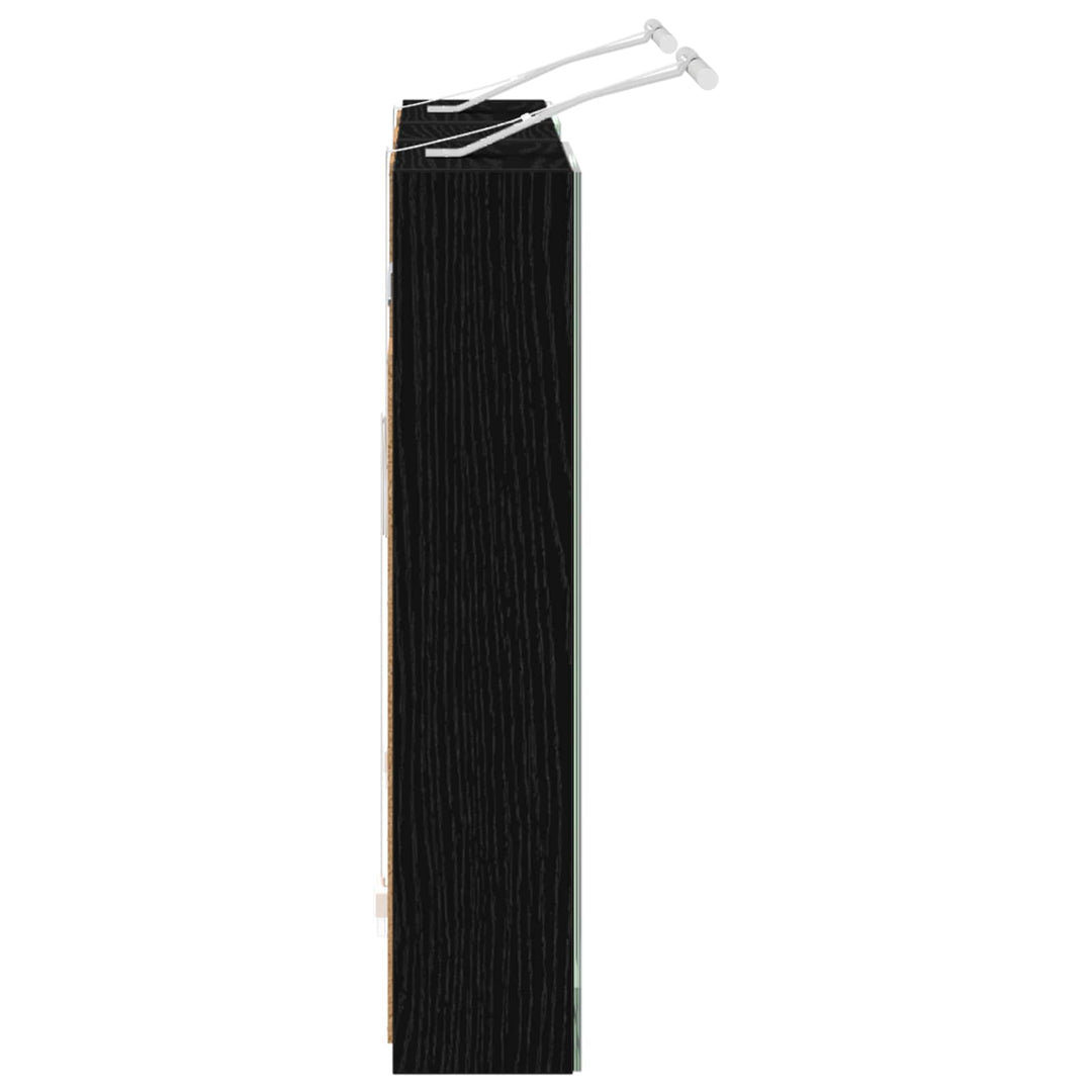 Badeværelsesskabsæt 3 stk. 80 x 10,5 x 50 cm Konstrueret træ