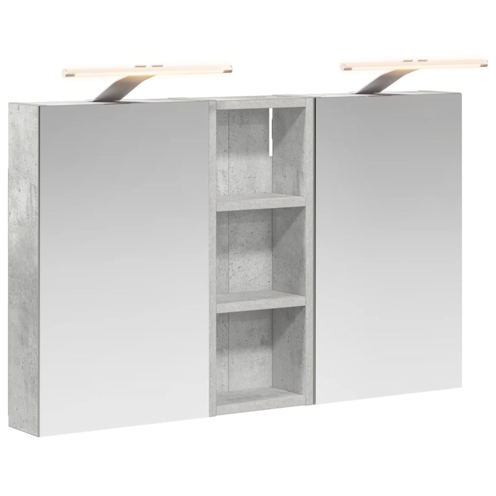Badeværelsesskabsæt 3 stk. 80 x 10,5 x 50 cm Konstrueret træ