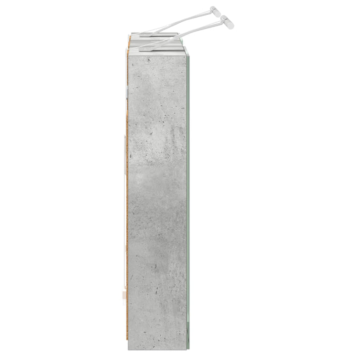 Badeværelsesskabsæt 3 stk. 80 x 10,5 x 50 cm Konstrueret træ