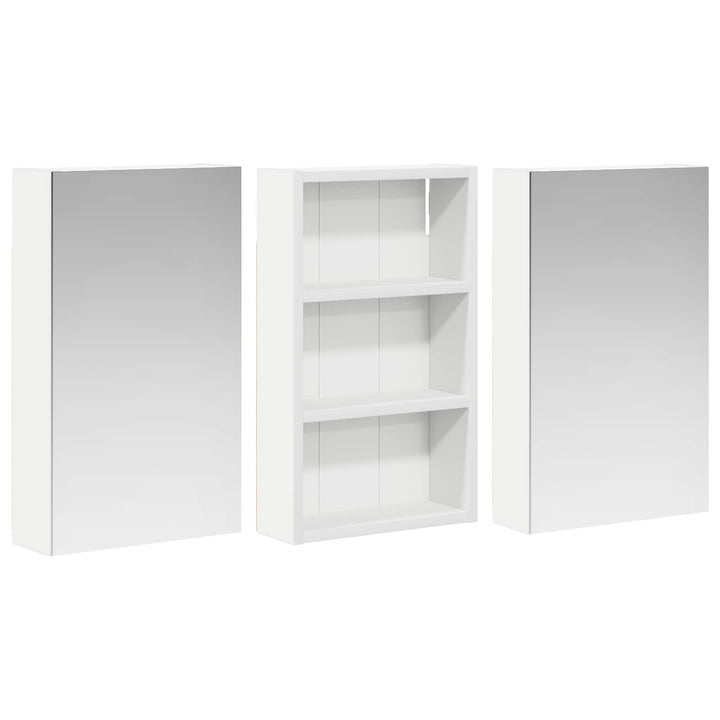 Badeværelsesskabsæt 3 pcs 90 x 10,5 x 50 cm Konstrueret træ