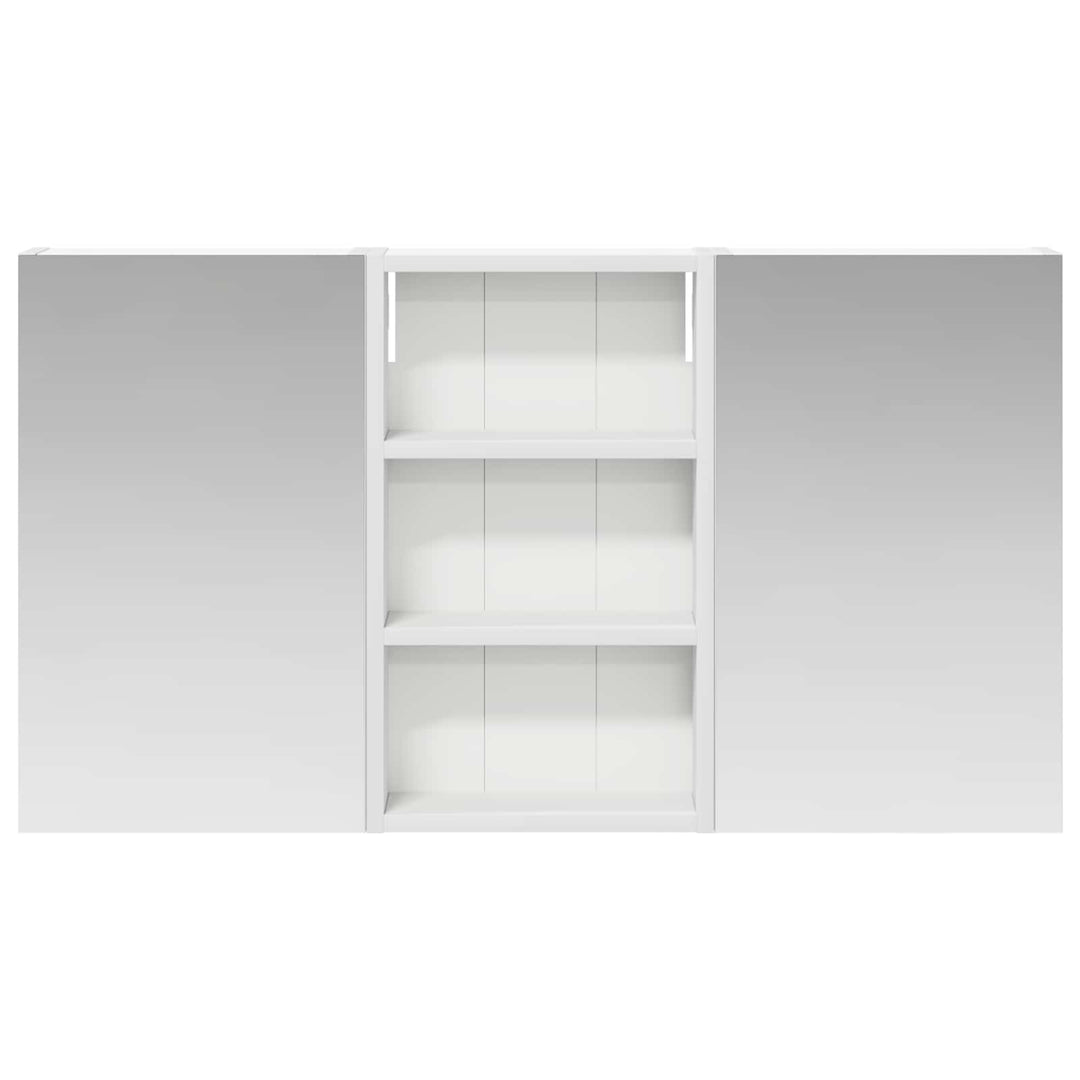 Badeværelsesskabsæt 3 pcs 90 x 10,5 x 50 cm Konstrueret træ