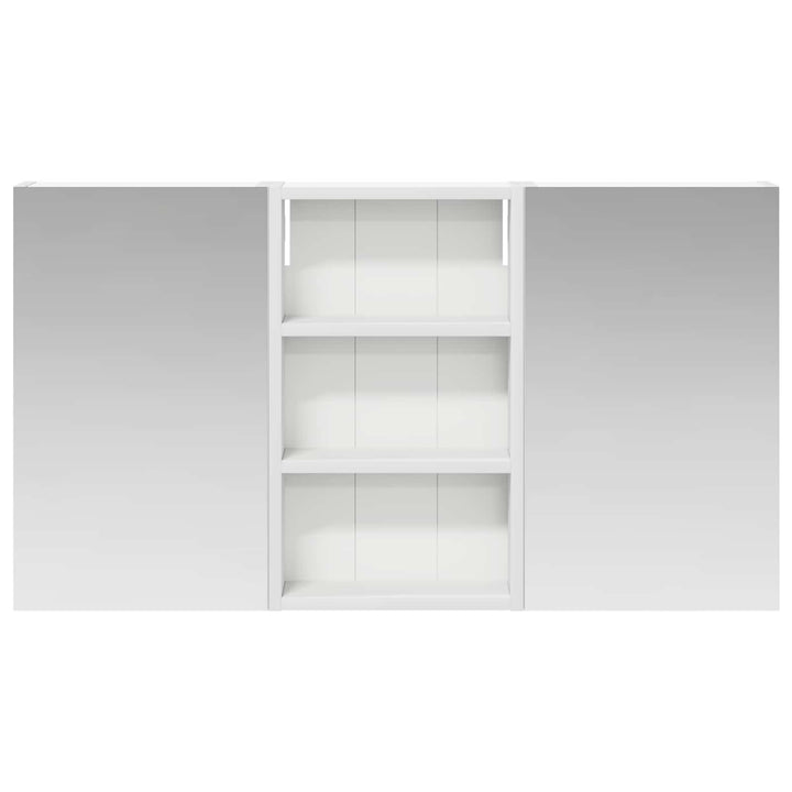 Badeværelsesskabsæt 3 pcs 90 x 10,5 x 50 cm Konstrueret træ