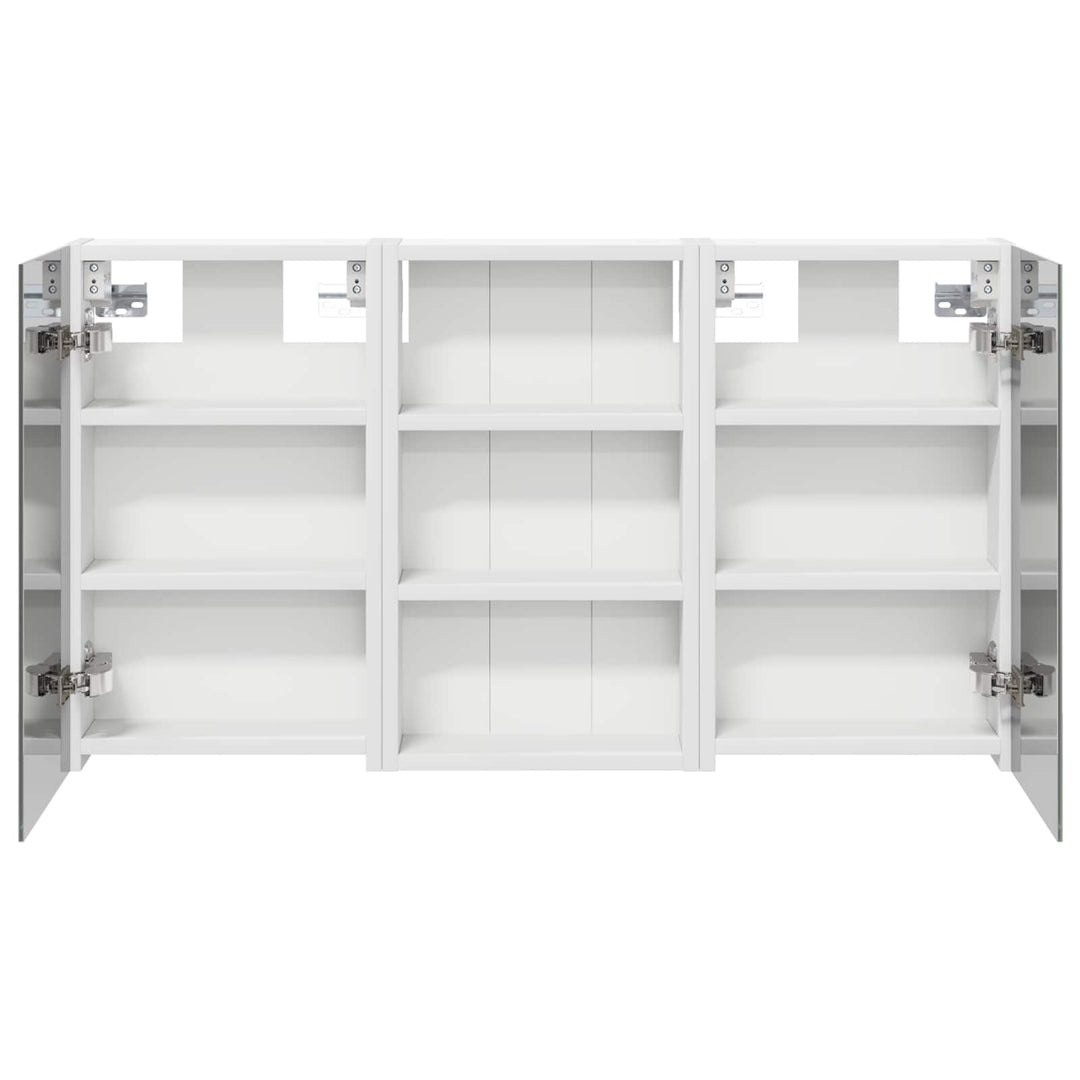 Badeværelsesskabsæt 3 pcs 90 x 10,5 x 50 cm Konstrueret træ