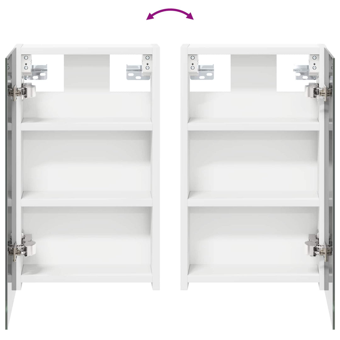 Badeværelsesskabsæt 3 pcs 90 x 10,5 x 50 cm Konstrueret træ