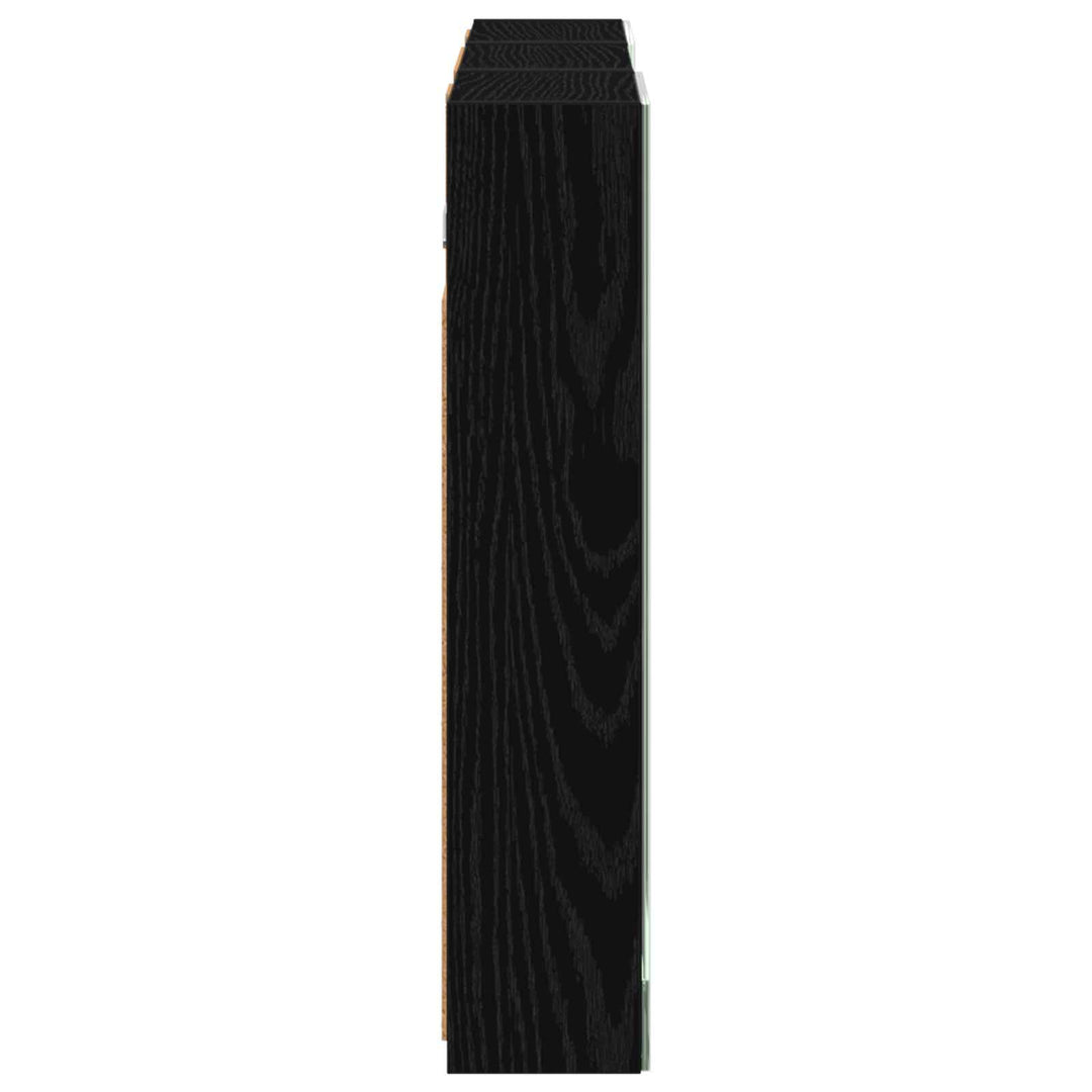 Badeværelsesskabsæt 3 stk. 90 x 10,5 x 50 cm Konstrueret træ