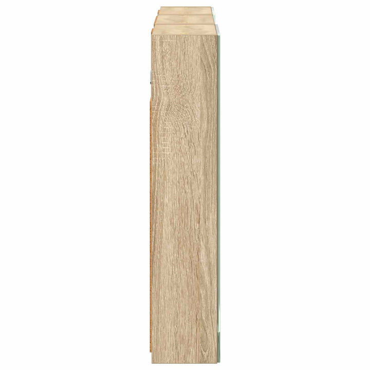 Badeværelsesskabsæt 3 pcs 90 x 10,5 x 50 cm Konstrueret træ