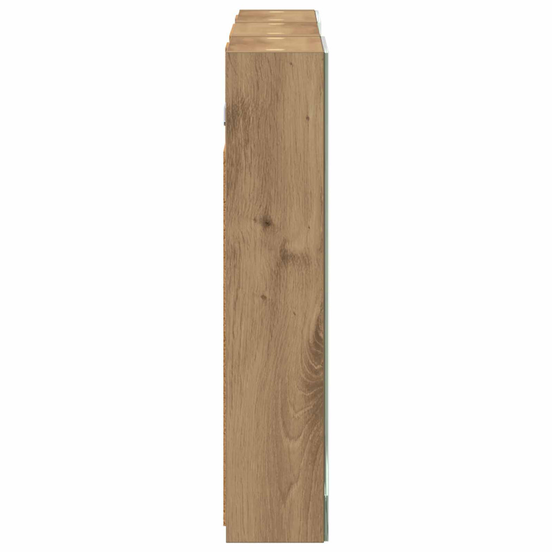 Badeværelsesskabsæt 3 pcs 90 x 10,5 x 50 cm Konstrueret træ