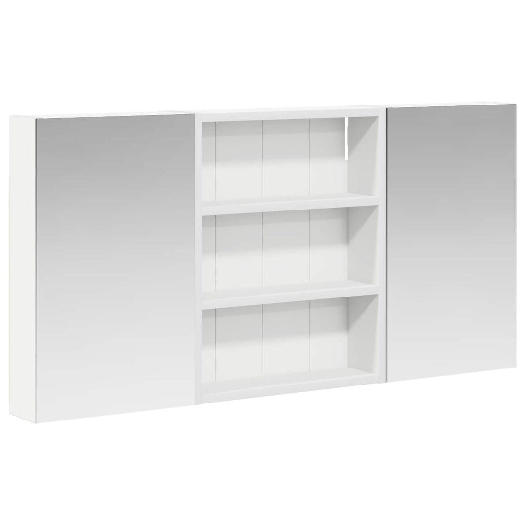 Badeværelsesskabsæt 3 pcs 100 x 10,5 x 50 cm Konstrueret træ