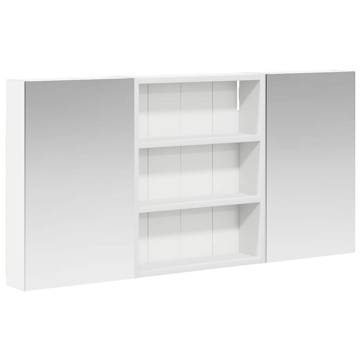 Badeværelsesskabsæt 3 pcs 100 x 10,5 x 50 cm Konstrueret træ