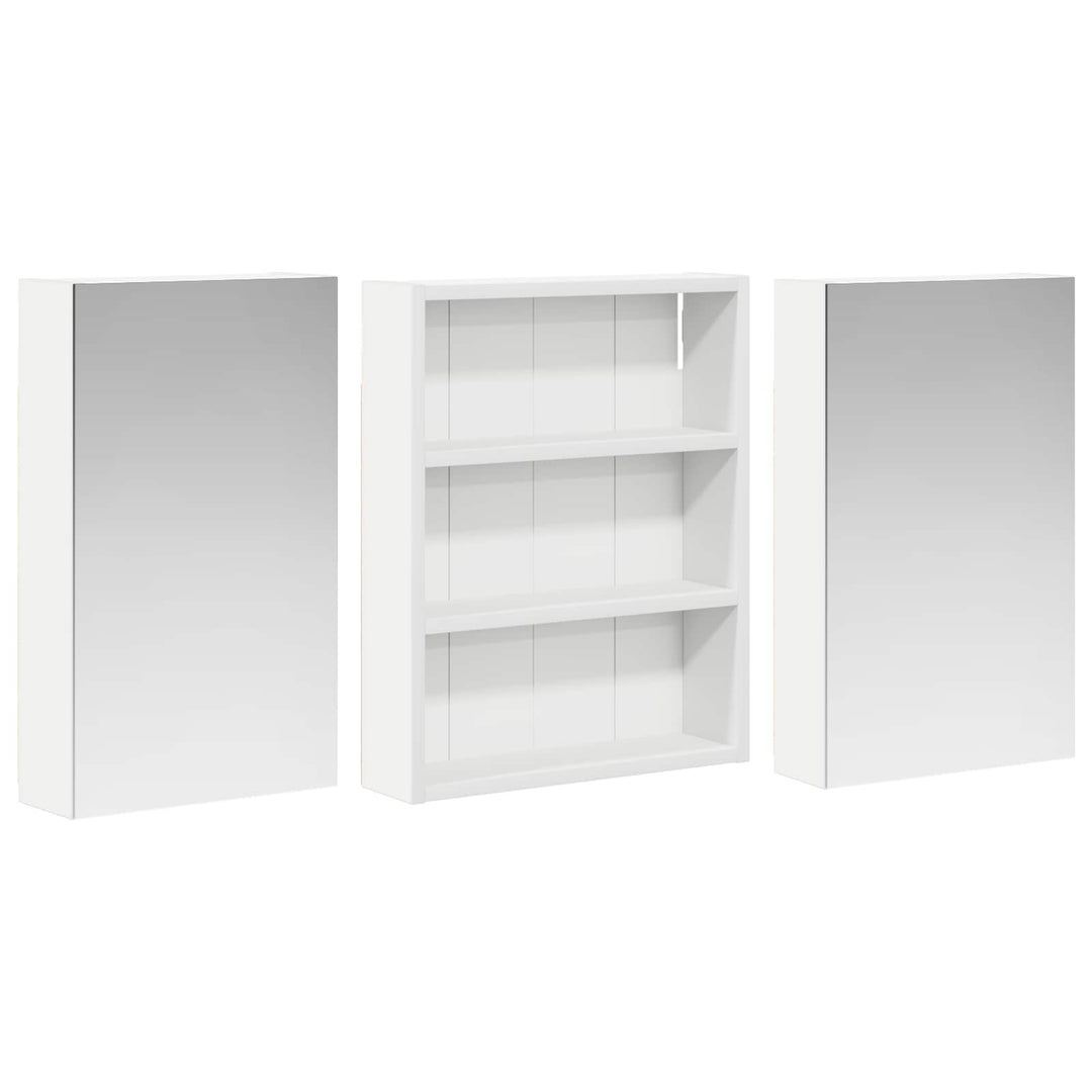 Badeværelsesskabsæt 3 pcs 100 x 10,5 x 50 cm Konstrueret træ