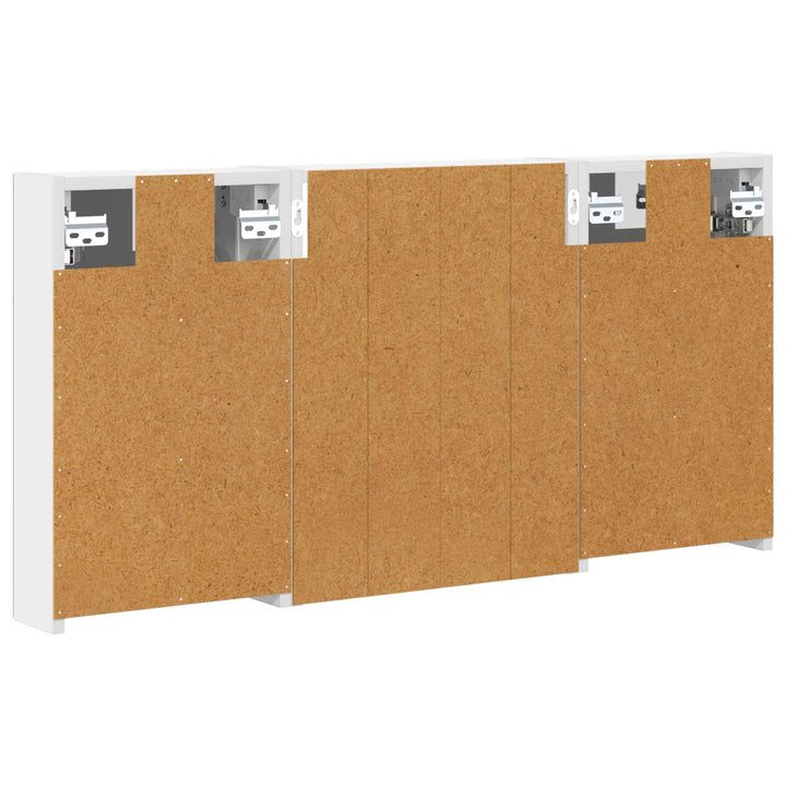 Badeværelsesskabsæt 3 pcs 100 x 10,5 x 50 cm Konstrueret træ