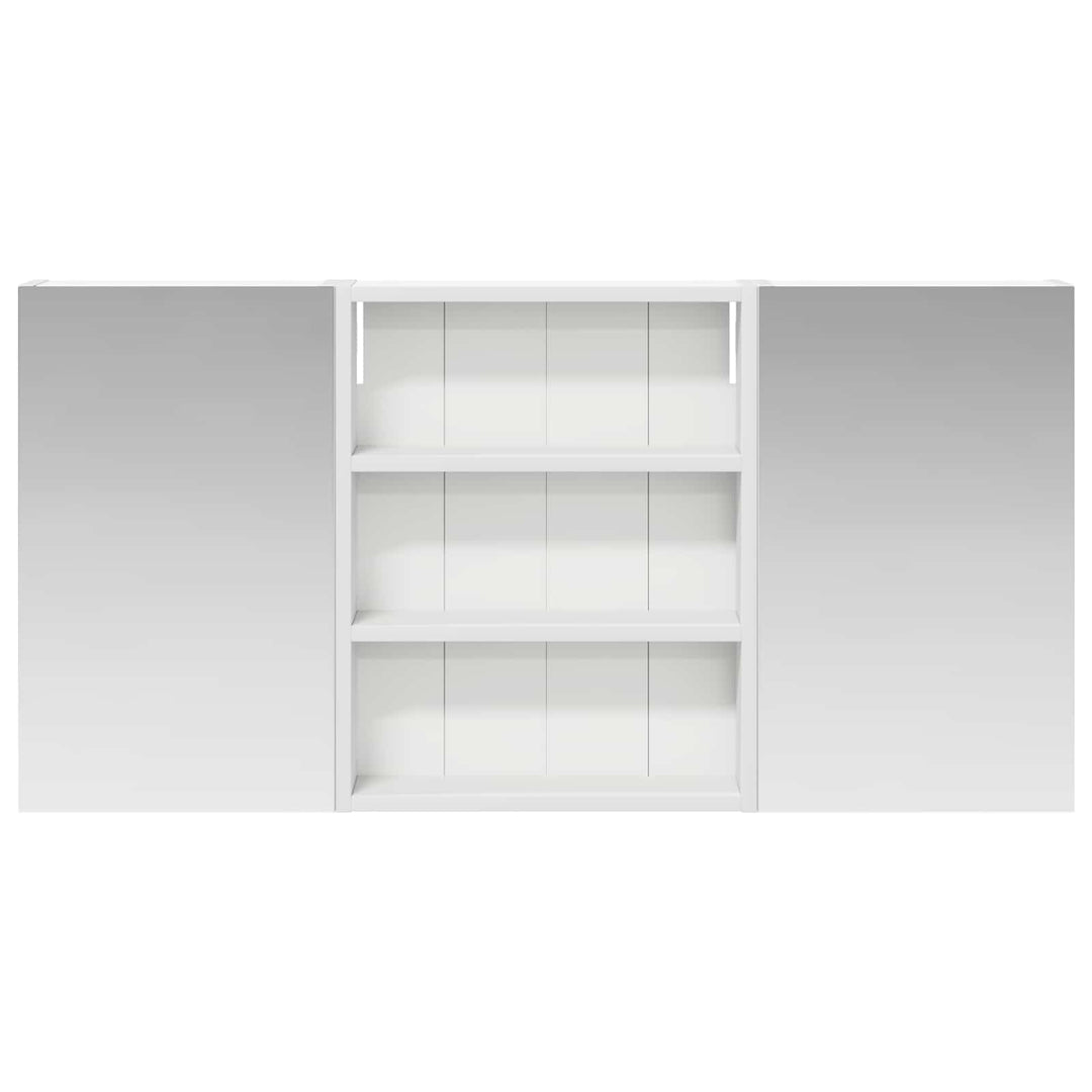 Badeværelsesskabsæt 3 pcs 100 x 10,5 x 50 cm Konstrueret træ