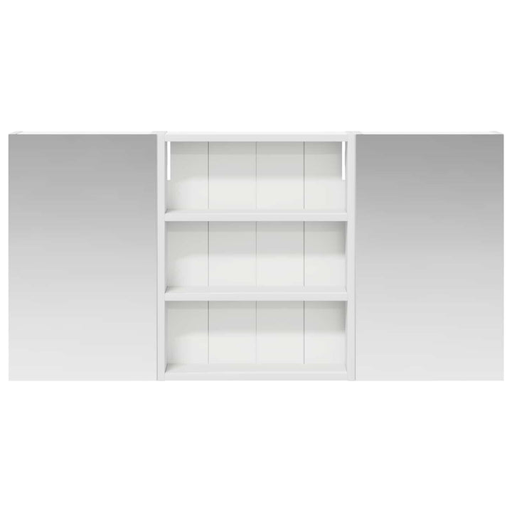 Badeværelsesskabsæt 3 pcs 100 x 10,5 x 50 cm Konstrueret træ