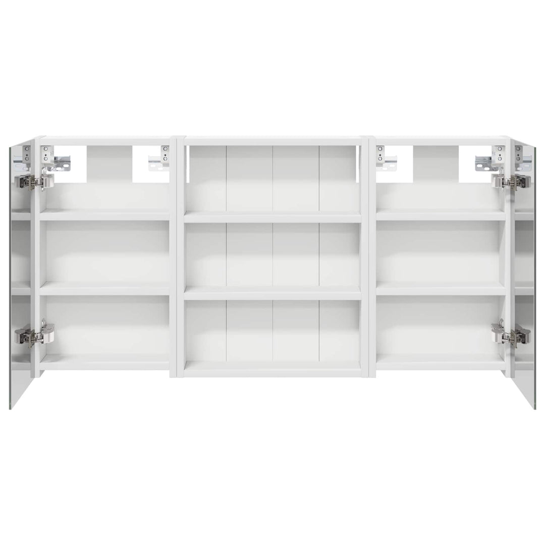 Badeværelsesskabsæt 3 pcs 100 x 10,5 x 50 cm Konstrueret træ