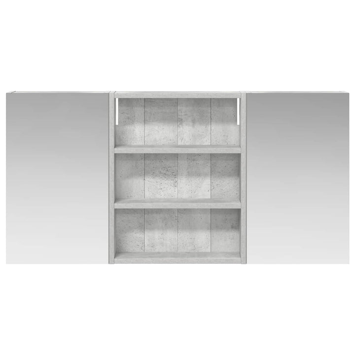 Badeværelsesskabsæt 3 pcs 100 x 10,5 x 50 cm Konstrueret træ