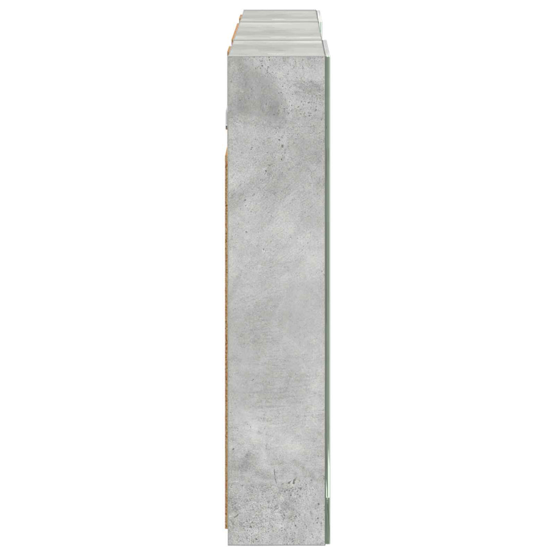 Badeværelsesskabsæt 3 pcs 100 x 10,5 x 50 cm Konstrueret træ