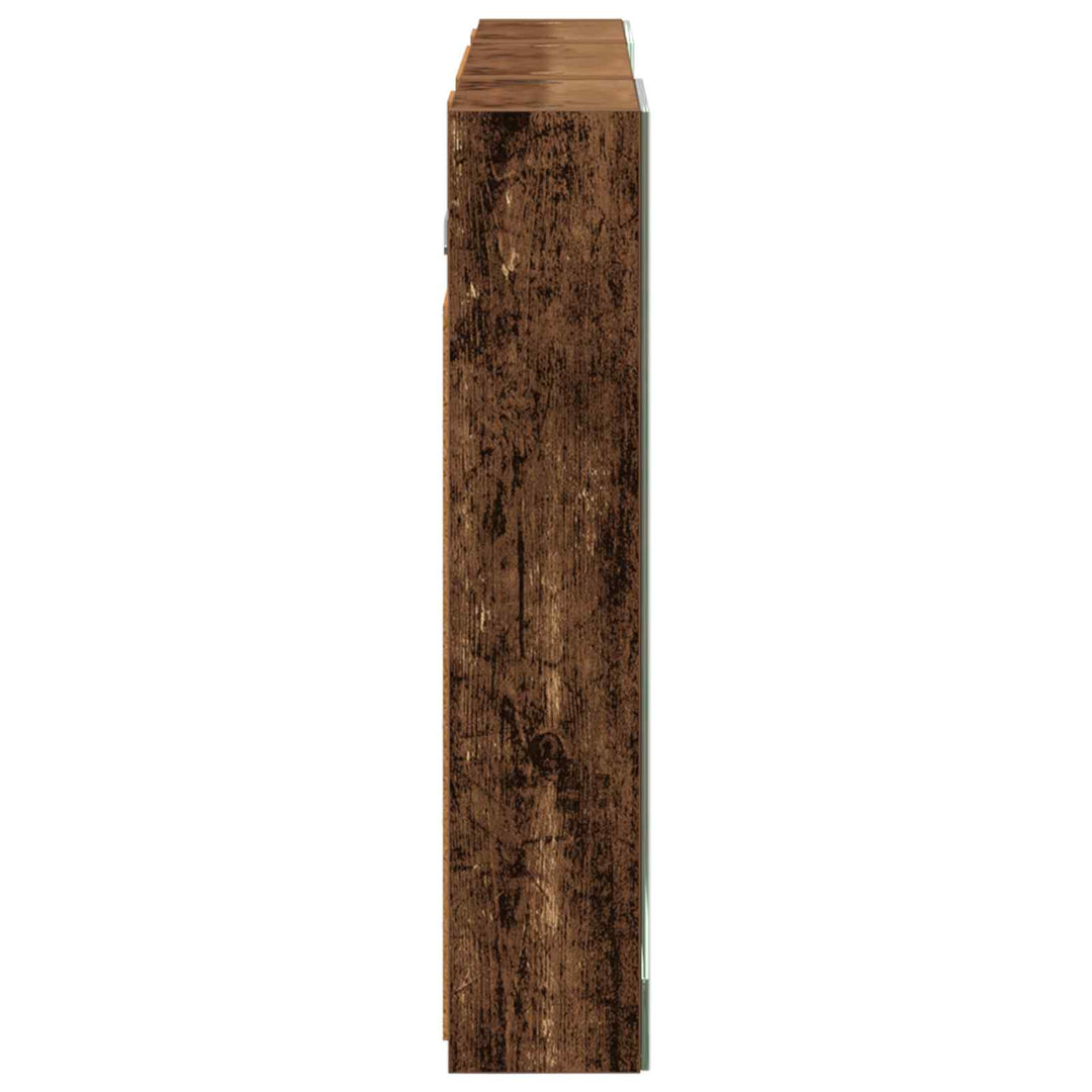 Badeværelsesskabsæt 3 pcs 100 x 10,5 x 50 cm Konstrueret træ