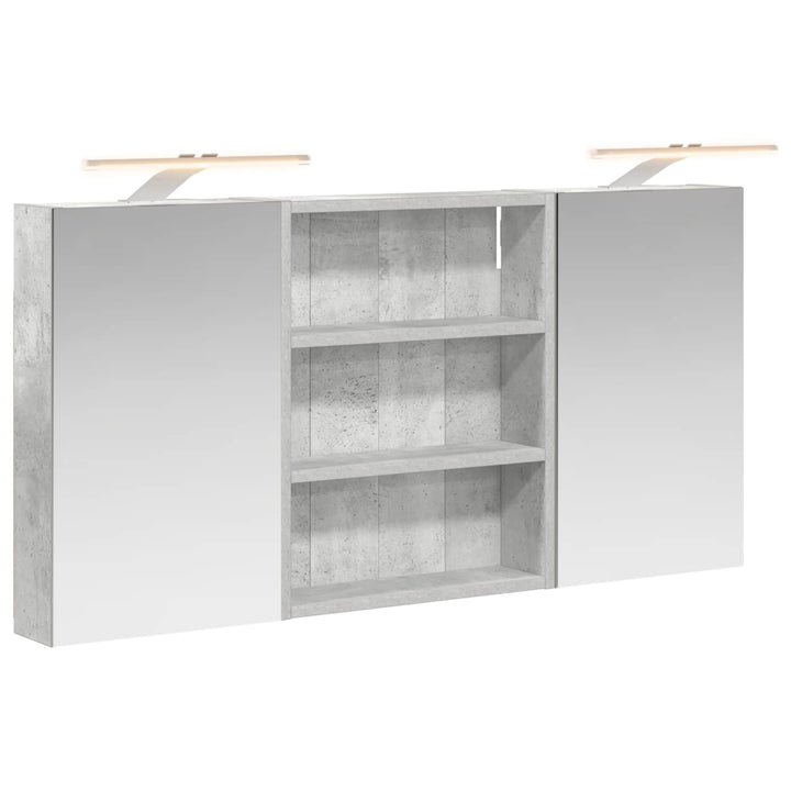 Badeværelsesskabsæt 3 pcs 100 x 10,5 x 50 cm Konstrueret træ
