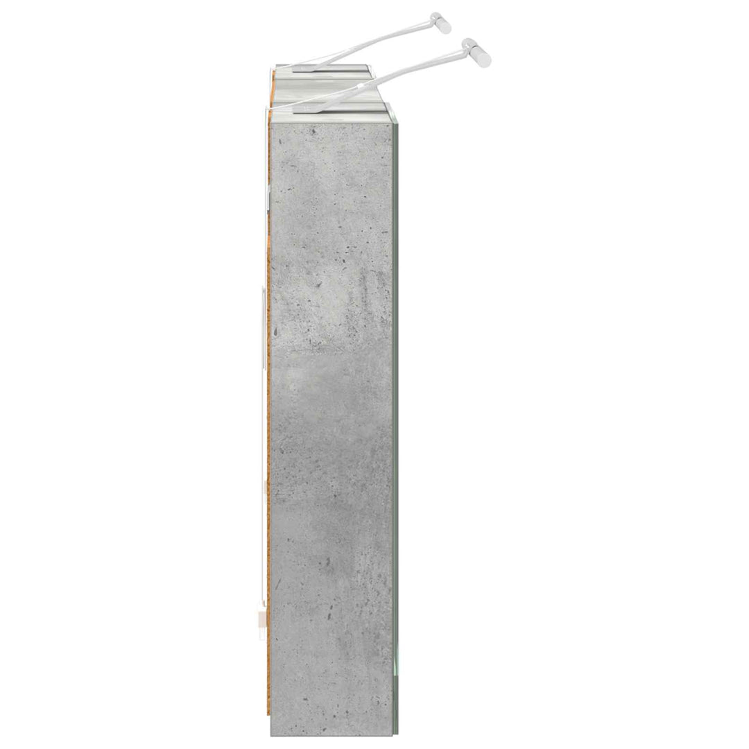 Badeværelsesskabsæt 3 pcs 100 x 10,5 x 50 cm Konstrueret træ