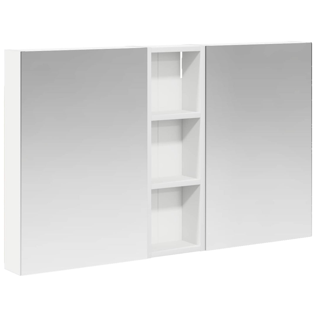 Badeværelsesskabsæt 3 pcs 100 x 10,5 x 60,5 cm Konstrueret træ