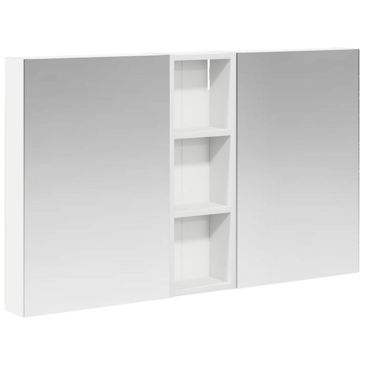 Badeværelsesskabsæt 3 pcs 100 x 10,5 x 60,5 cm Konstrueret træ