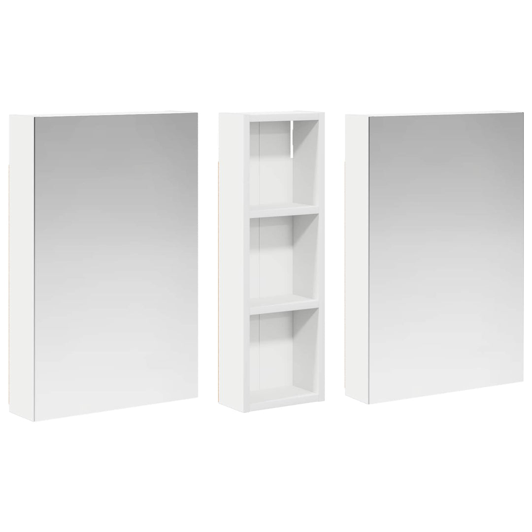 Badeværelsesskabsæt 3 pcs 100 x 10,5 x 60,5 cm Konstrueret træ