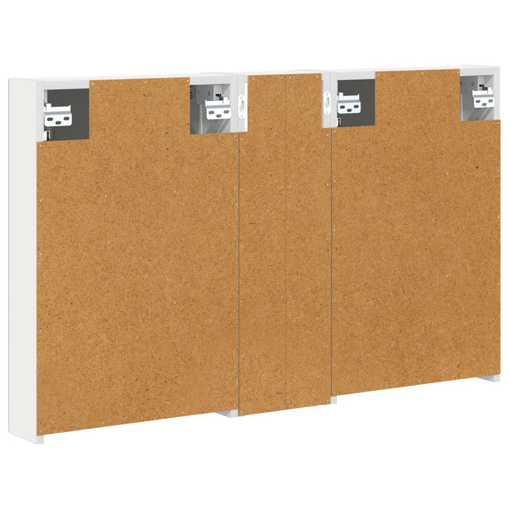 Badeværelsesskabsæt 3 pcs 100 x 10,5 x 60,5 cm Konstrueret træ