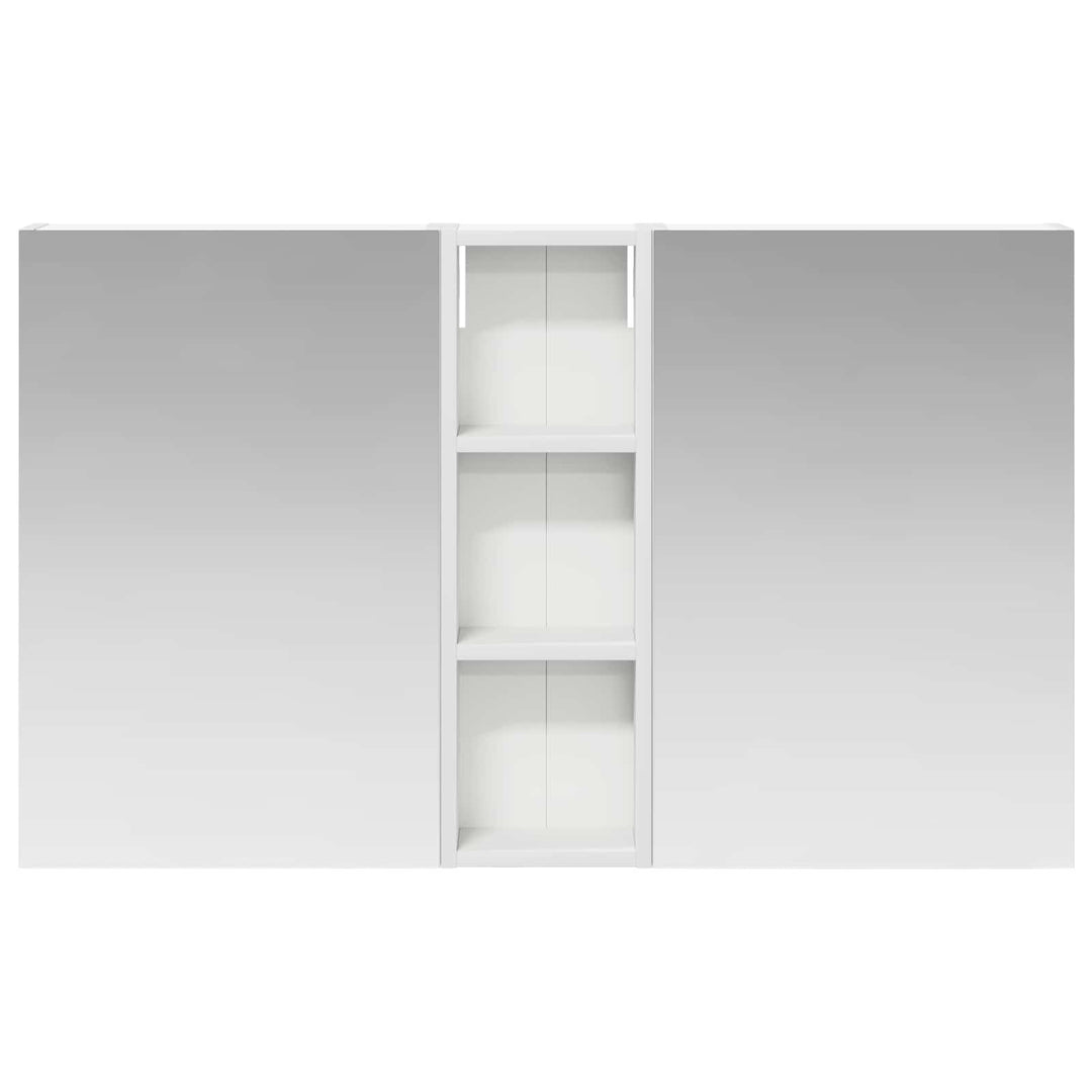 Badeværelsesskabsæt 3 pcs 100 x 10,5 x 60,5 cm Konstrueret træ
