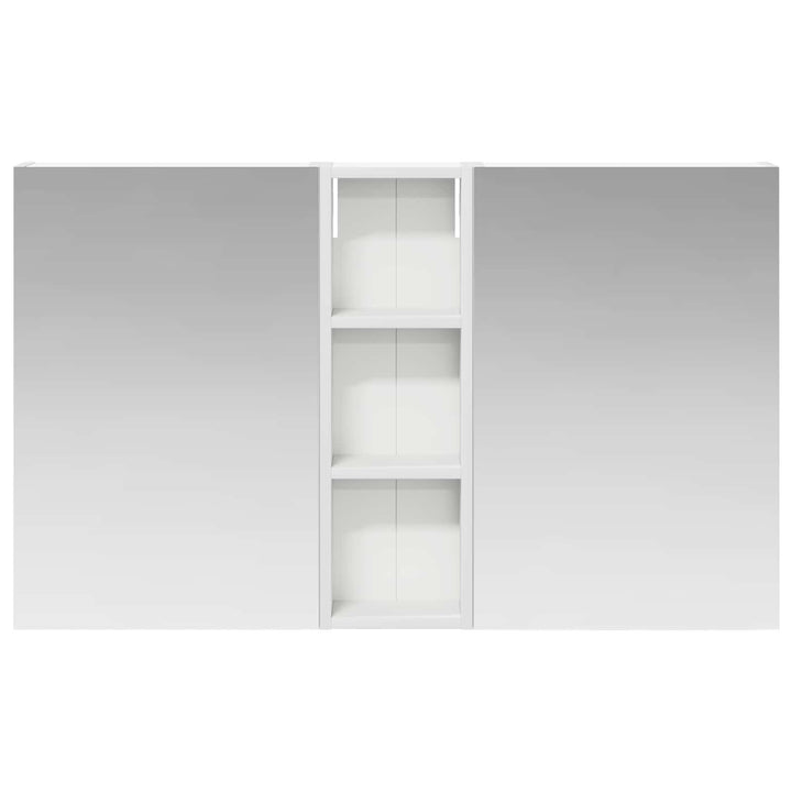 Badeværelsesskabsæt 3 pcs 100 x 10,5 x 60,5 cm Konstrueret træ