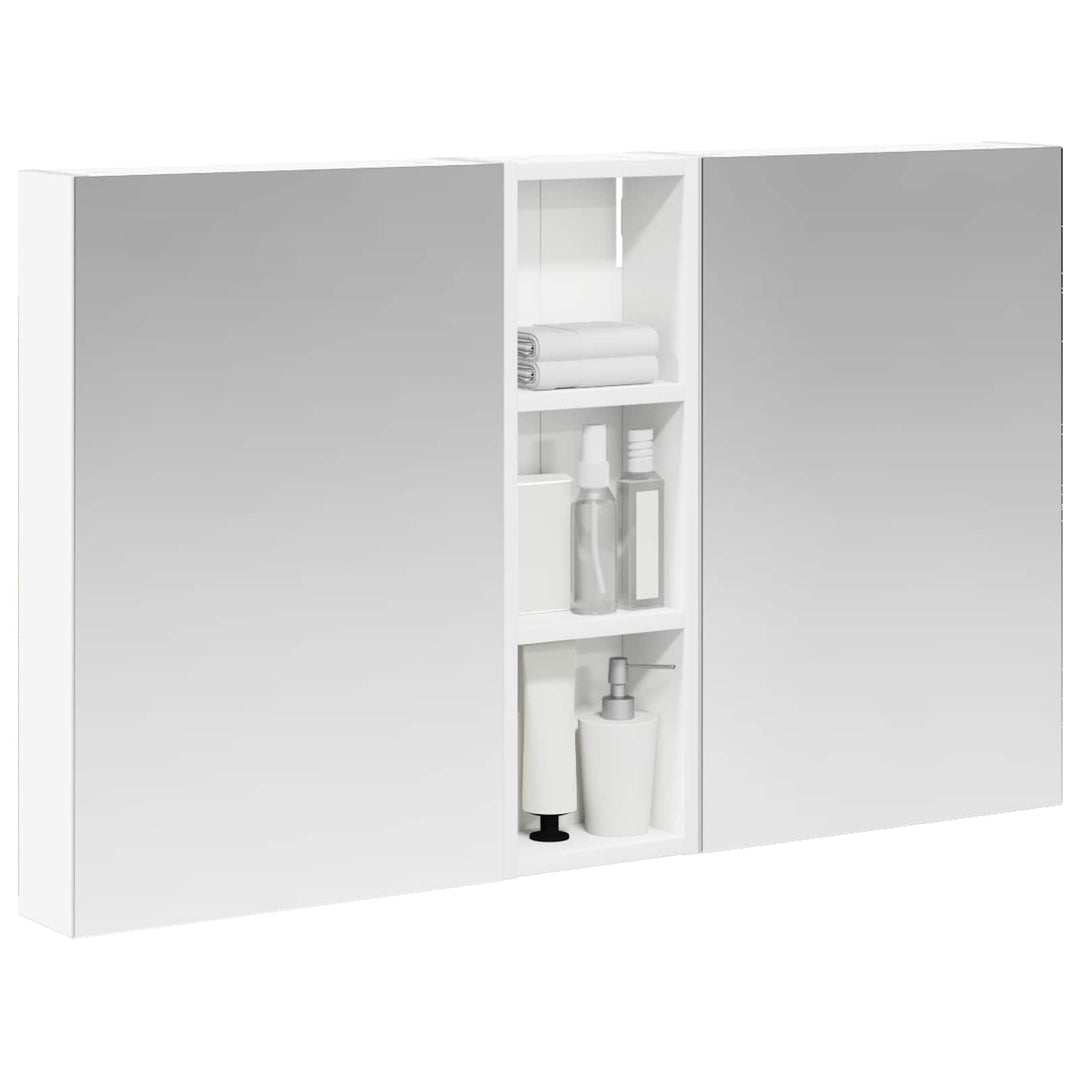 Badeværelsesskabsæt 3 pcs 100 x 10,5 x 60,5 cm Konstrueret træ