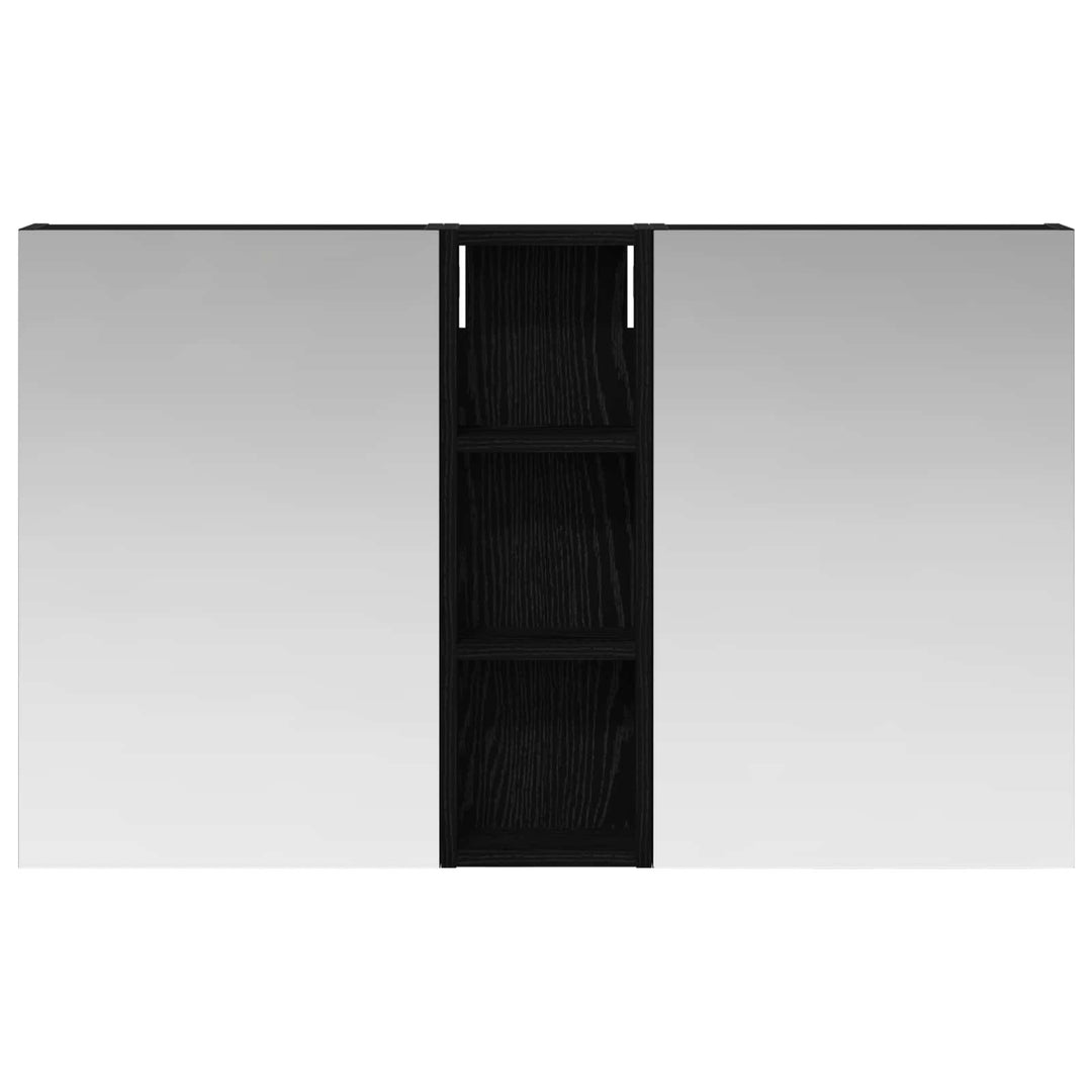 Badeværelsesskabsæt 3 stk. 100 x 10,5 x 60,5 cm Konstrueret træ