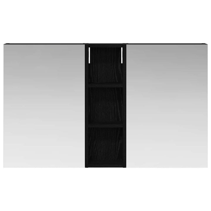 Badeværelsesskabsæt 3 stk. 100 x 10,5 x 60,5 cm Konstrueret træ