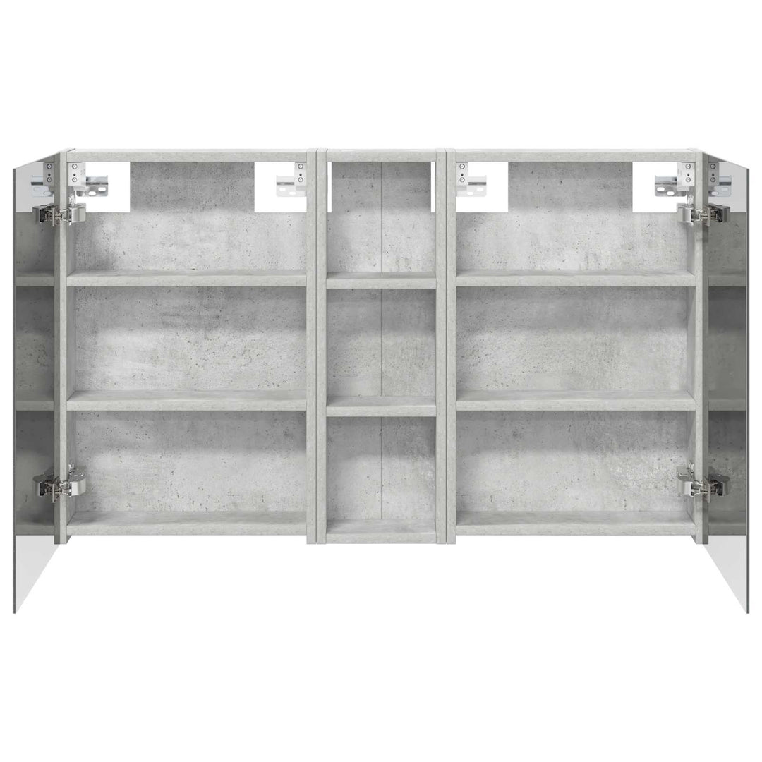 Badeværelsesskabsæt 3 stk. 100 x 10,5 x 60,5 cm Konstrueret træ