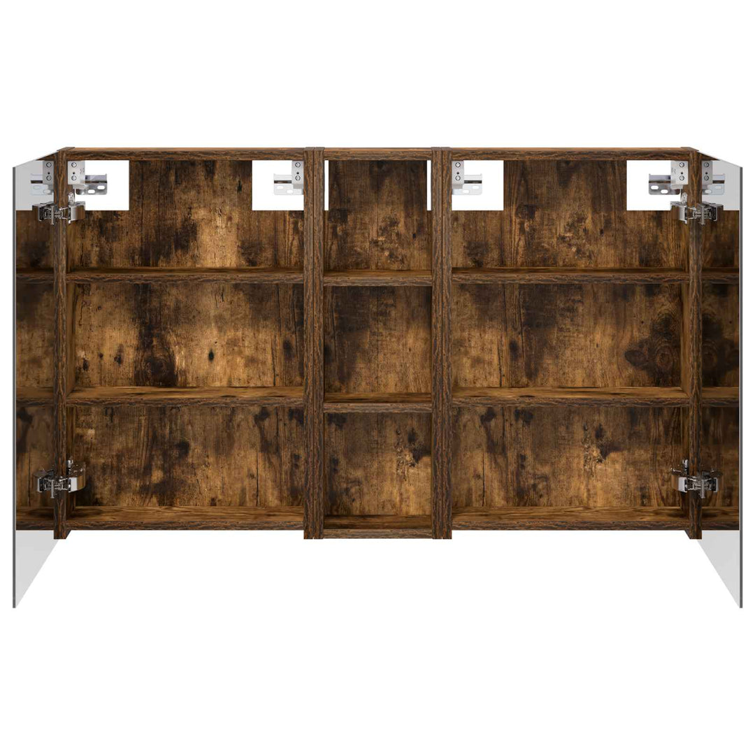 Badeværelsesskabsæt 3 pcs 100 x 10,5 x 60,5 cm Konstrueret træ