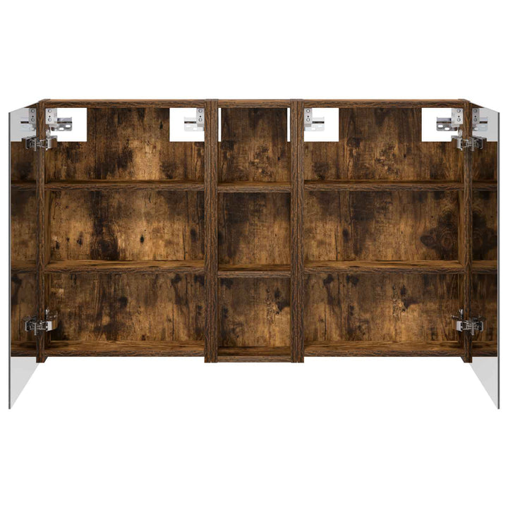 Badeværelsesskabsæt 3 pcs 100 x 10,5 x 60,5 cm Konstrueret træ