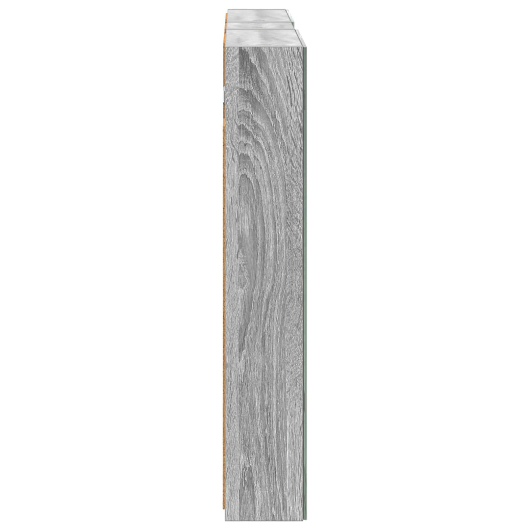 Badeværelsesskabsæt 3 pcs 100 x 10,5 x 60,5 cm Konstrueret træ