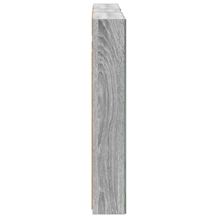 Badeværelsesskabsæt 3 pcs 100 x 10,5 x 60,5 cm Konstrueret træ